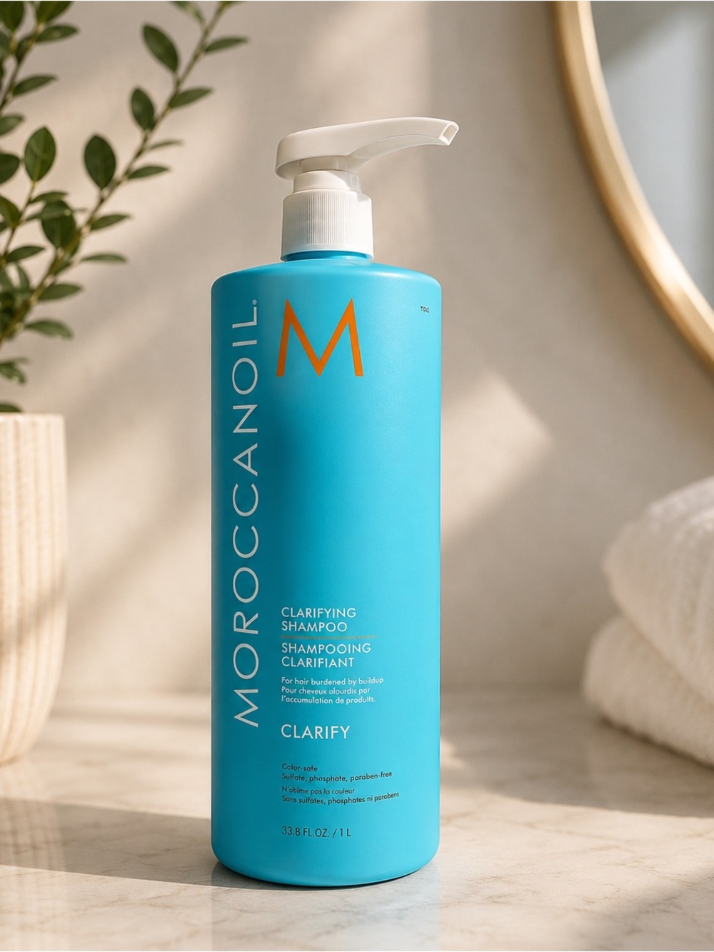 NEW Moroccanoil Clarifying Shampoo 1L/33.8oz | Salon Size Deep Clean